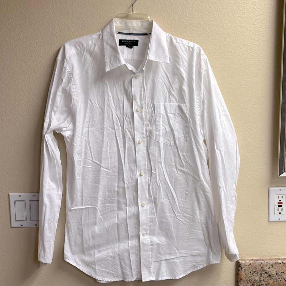 Banana Republic Mens Slim Stretch shirt